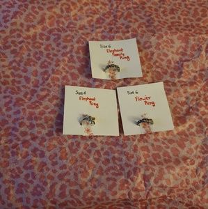 ☆Pack of 3☆ Size 6 Rings